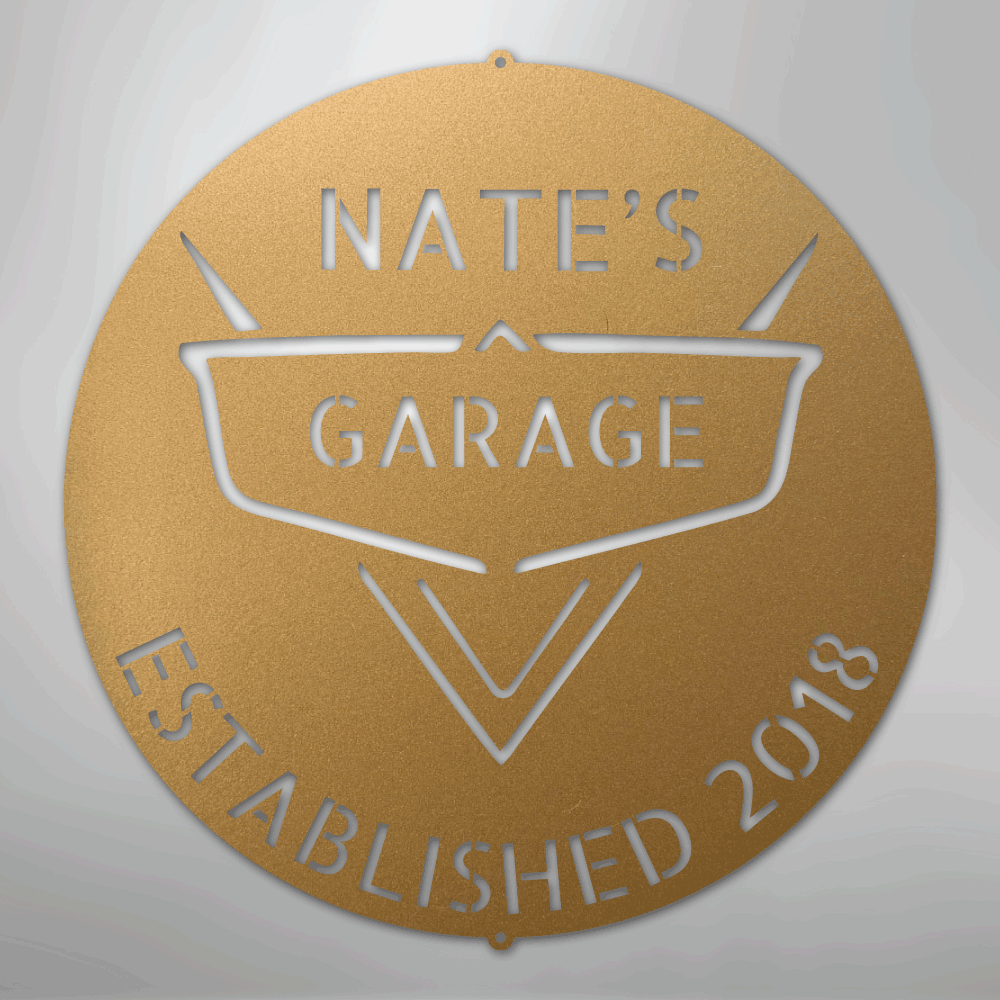 Monogram Csm Classic Car Monogram - Steel Sign – Amazing Monograms