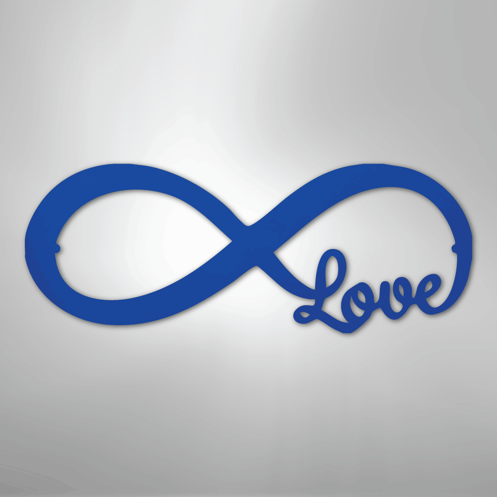 Infinite Love - Steel Sign – Amazing Monograms