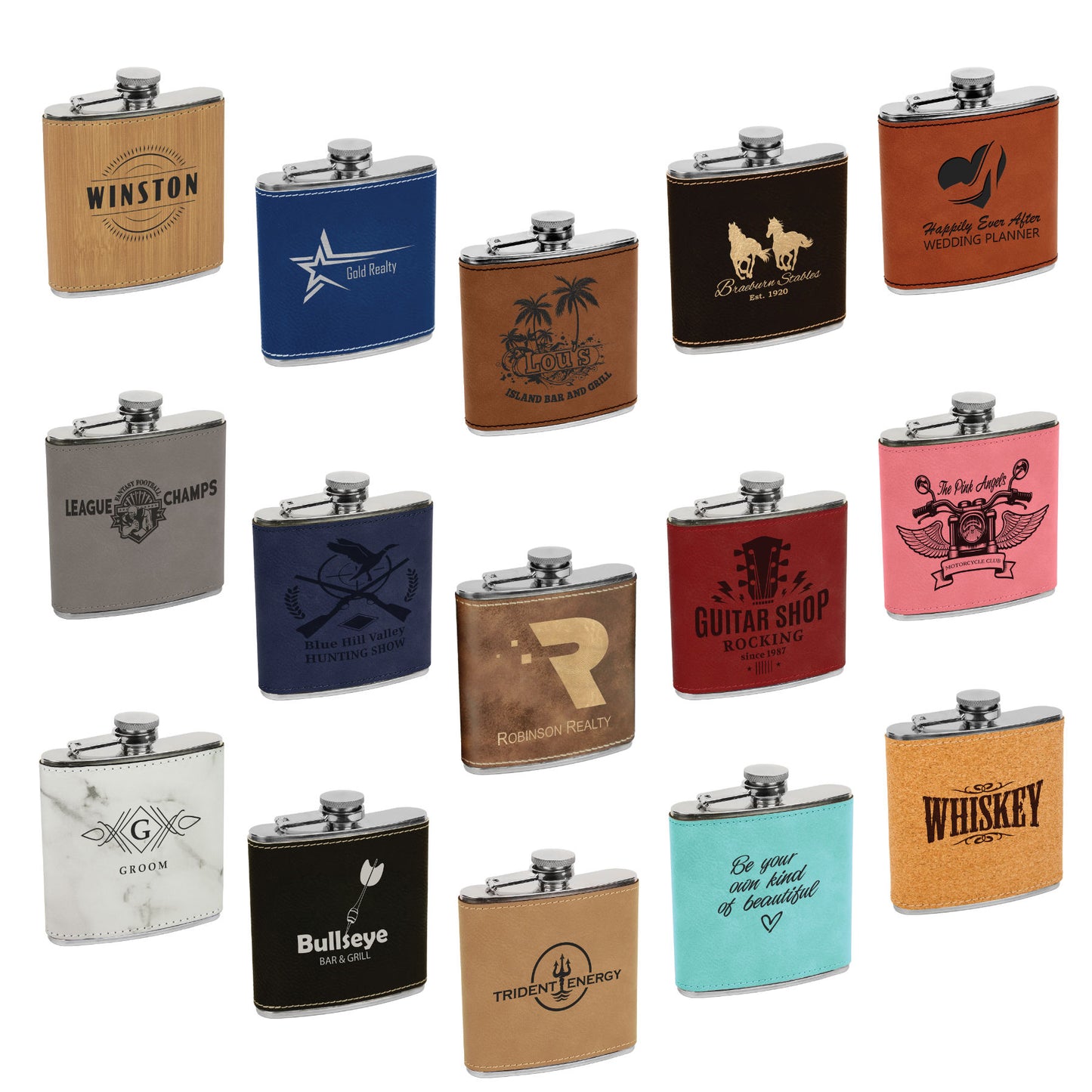 Personalized Flask Set