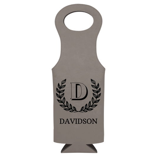 Personalized Wine Bottle Tote