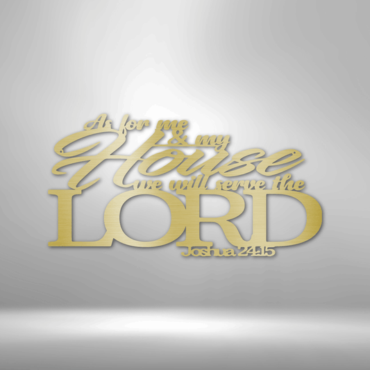 Joshua 24.15 Quote - Steel Sign