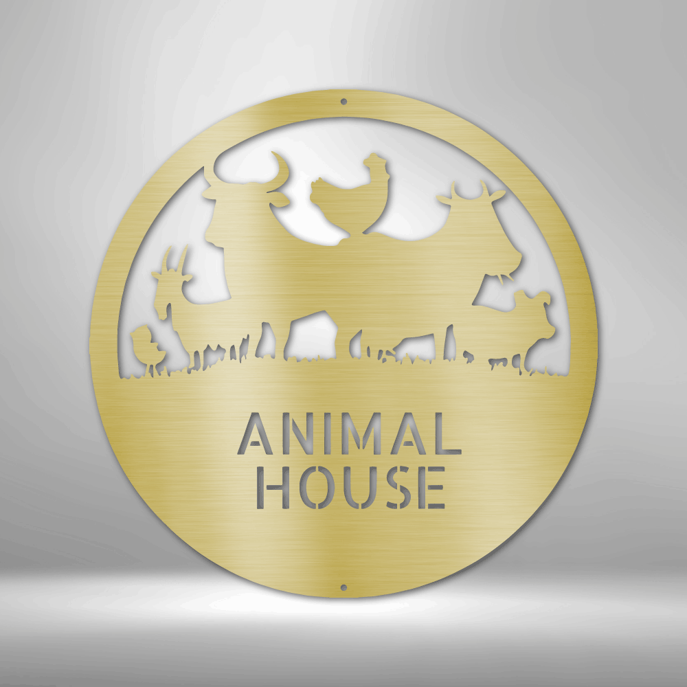 Animal House Monogram - Steel Sign