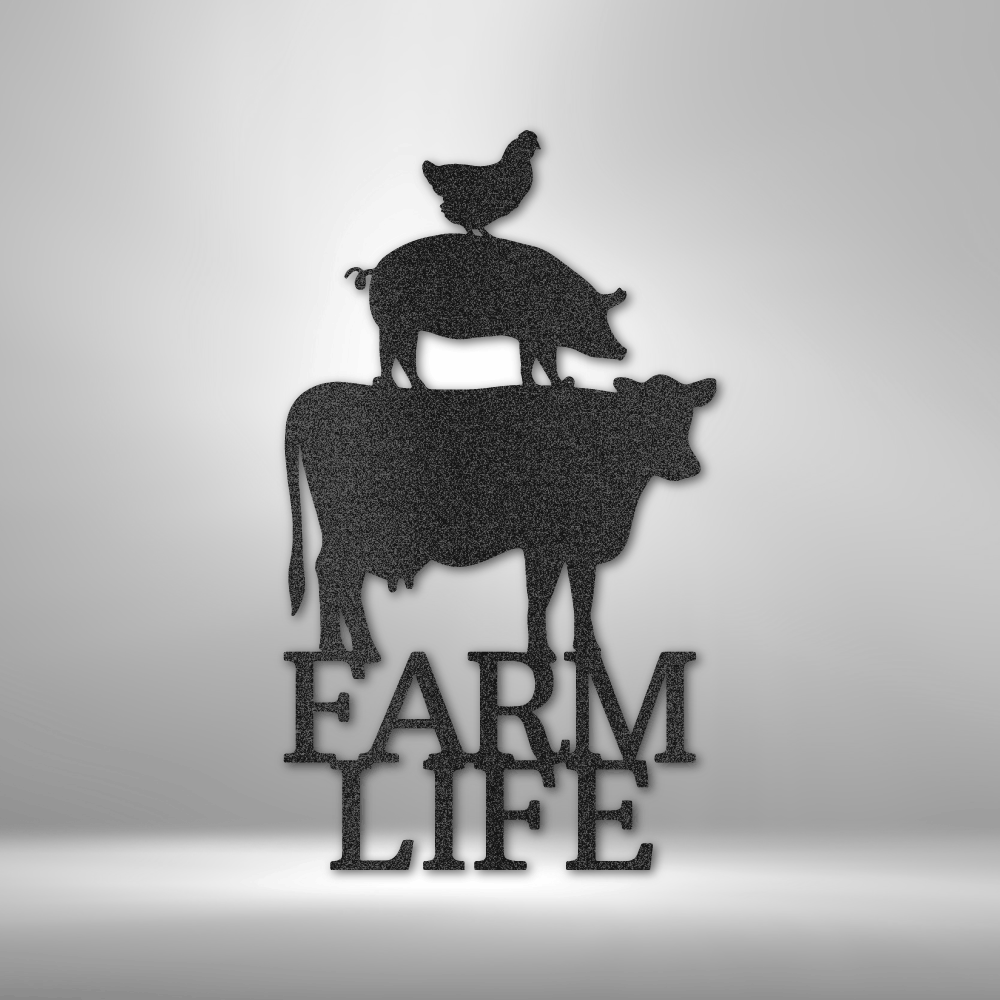 Farm Life Animals - Steel Sign