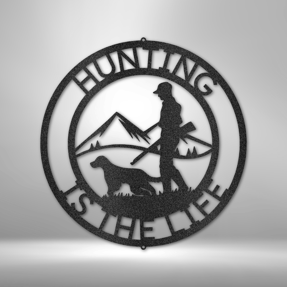 The Hunter Monogram - Steel sign