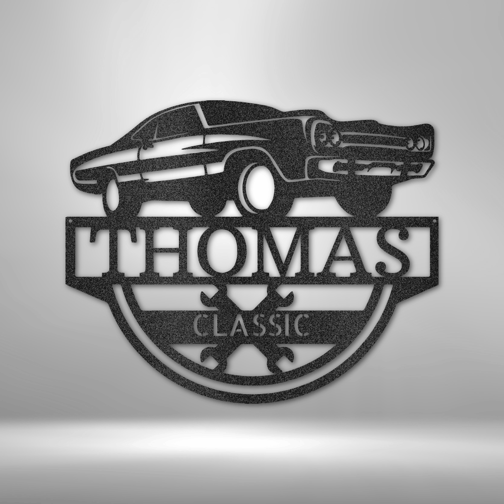 Timeless Car Monogram - Steel Sign – Amazing Monograms