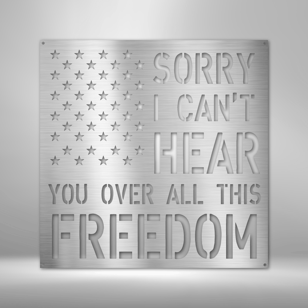 All This Freedom- Steel Sign