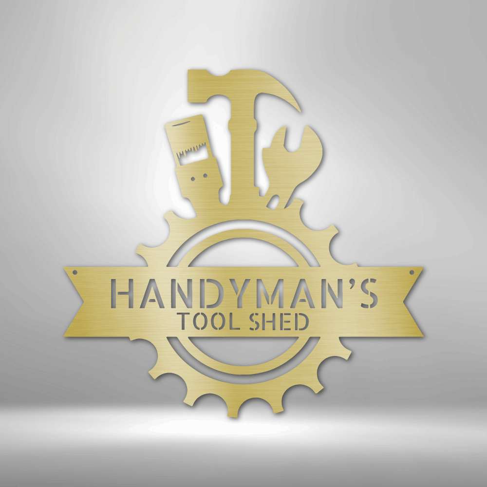 Handyman Shop Monogram - Steel Sign