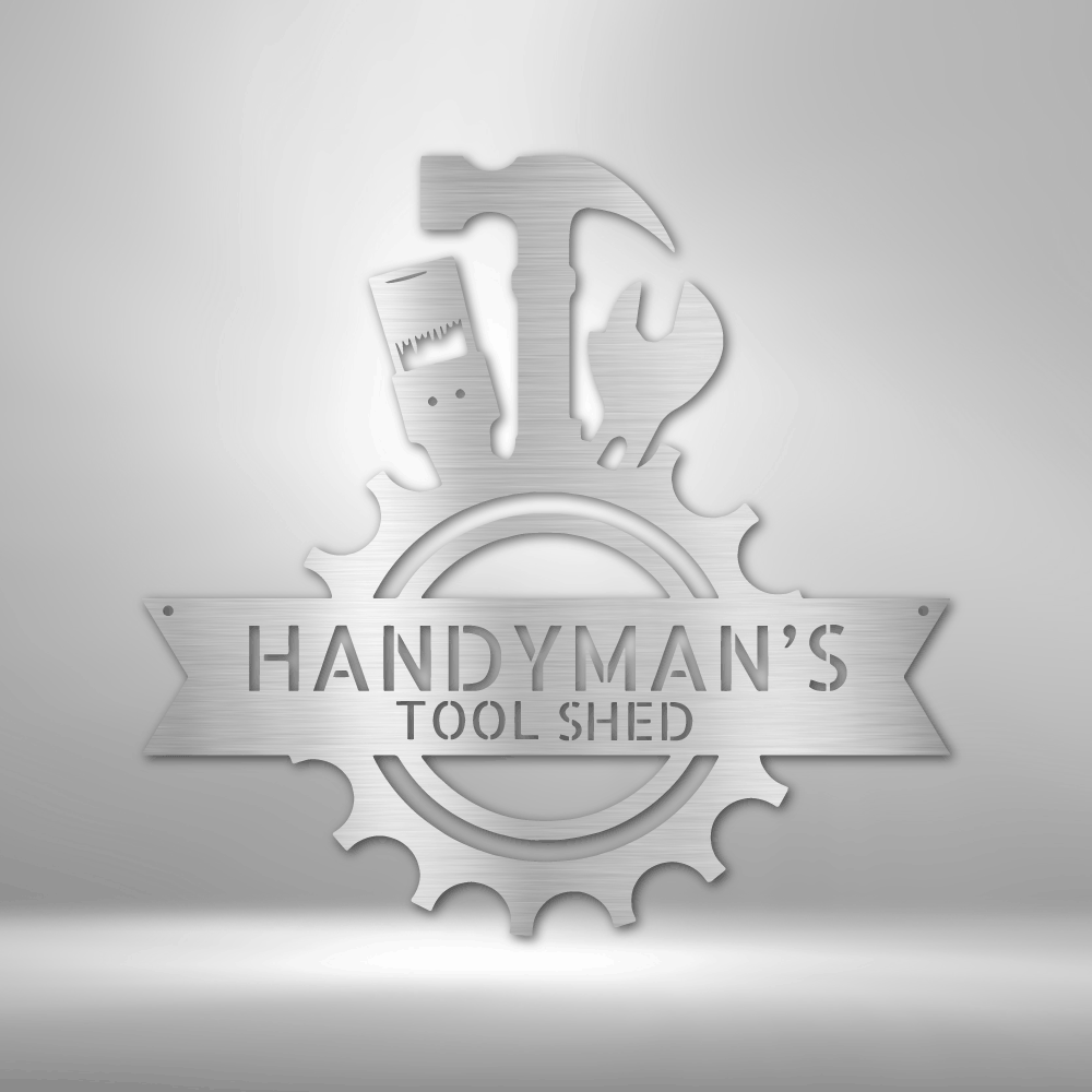 Handyman Shop Monogram - Steel Sign