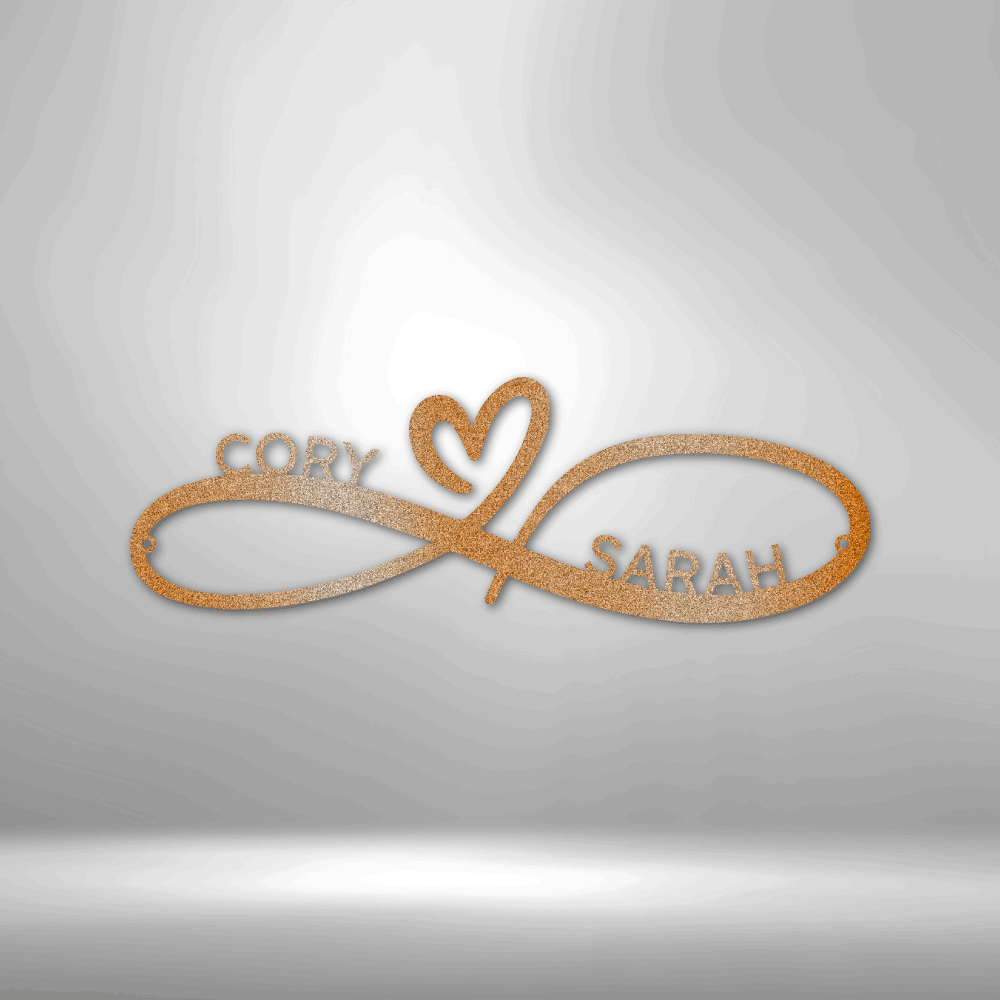 Monogram Csm Infinity Couples Monogram - Steel Sign – Amazing Monograms
