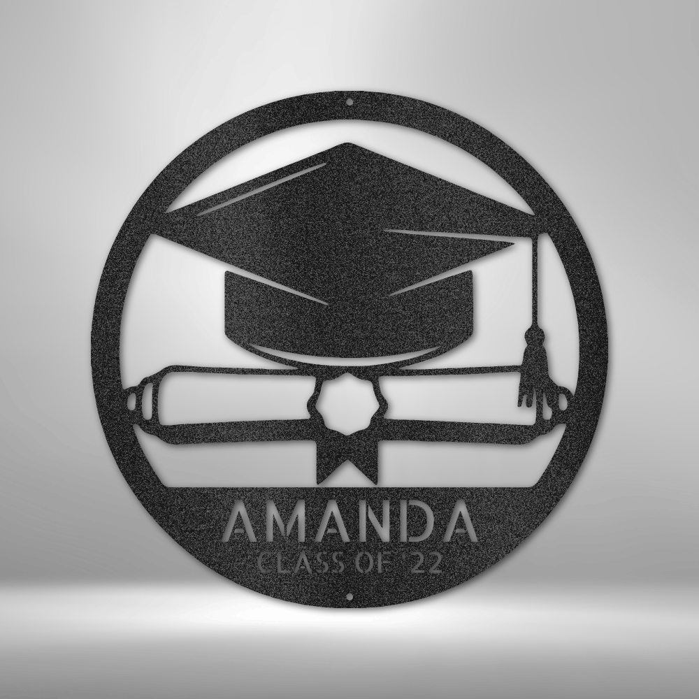 Diploma Monogram - Steel Sign
