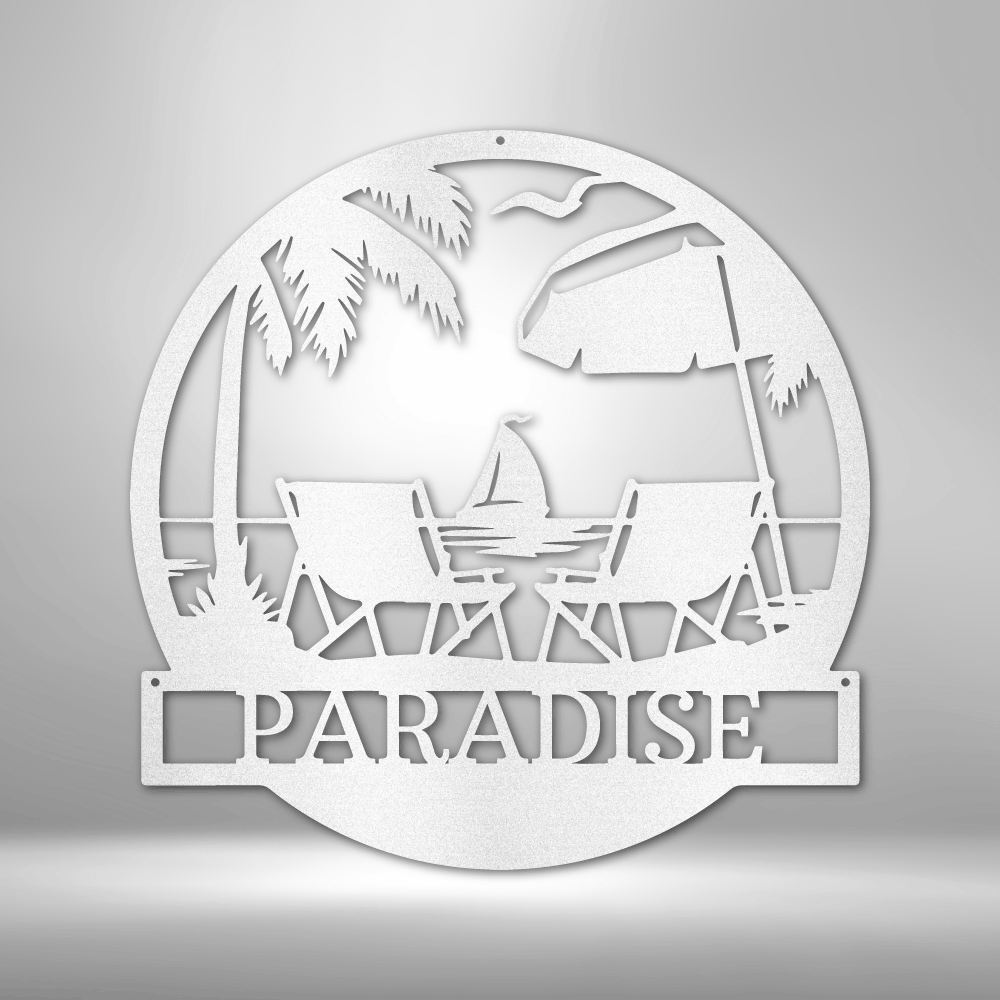 Monogram Csm Paradise Monogram - Metal Sign – Amazing Monograms